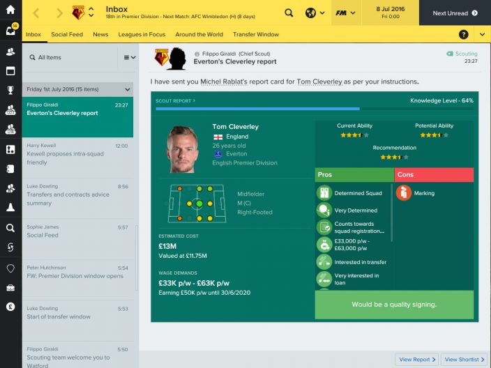 Football Manager 2017 İndir ekran görüntüsü 4