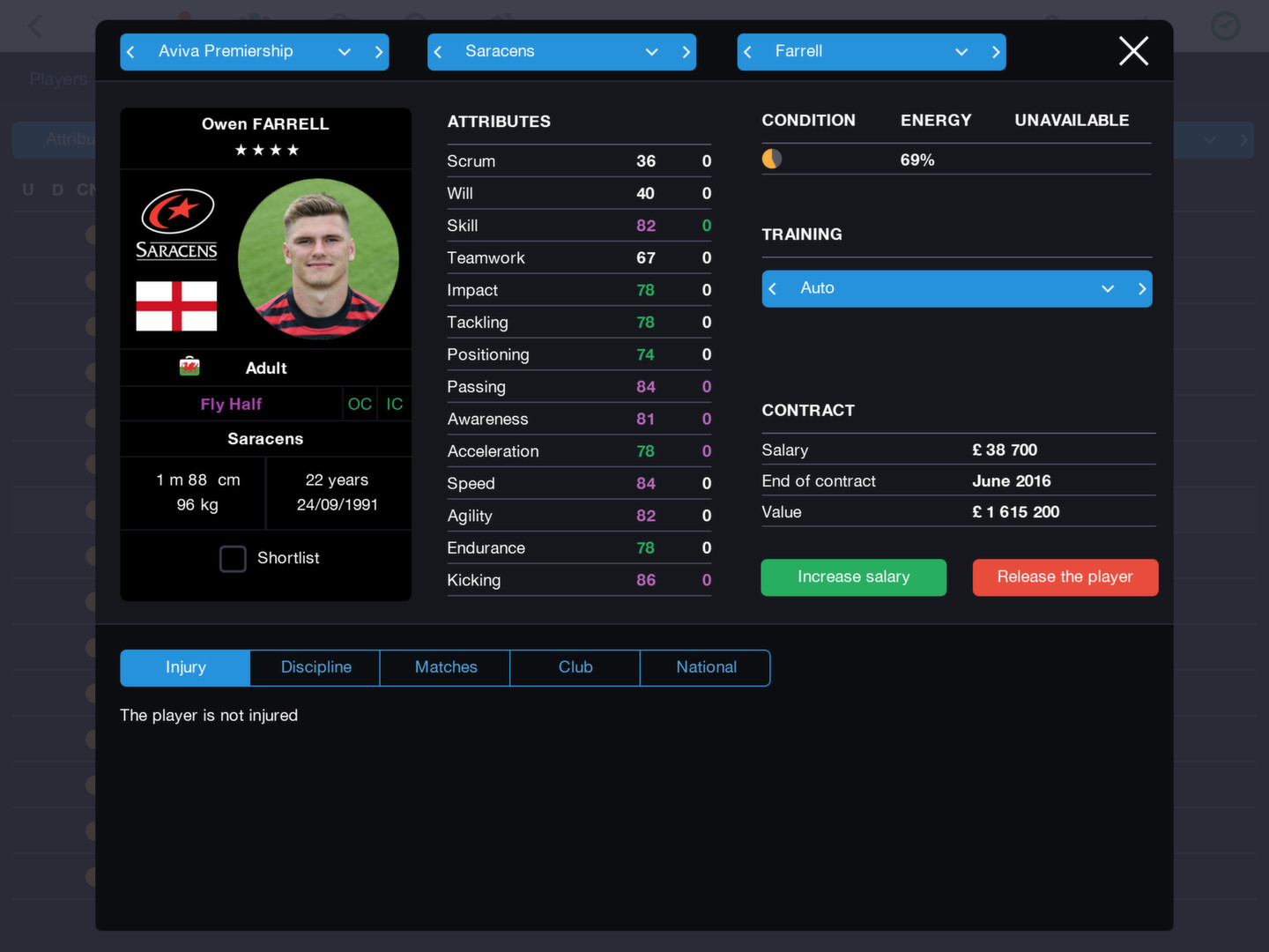 Pro Rugby Manager 2015 İndir ekran görüntüsü 3