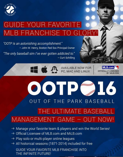 Out of the Park Baseball 2016 İndir kapak görseli