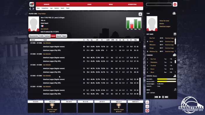 Basketball Pro Management 2015 İndir ekran görüntüsü 9