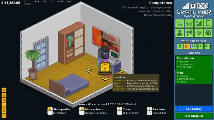 Crypto Miner Tycoon Simulator İndir ekran görüntüsü 1