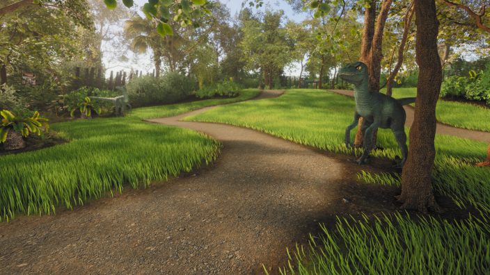 Lawn Mowing Simulator – Dino Safari İndir ekran görüntüsü 2