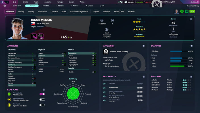 Tennis Manager 2024 İndir ekran görüntüsü 1