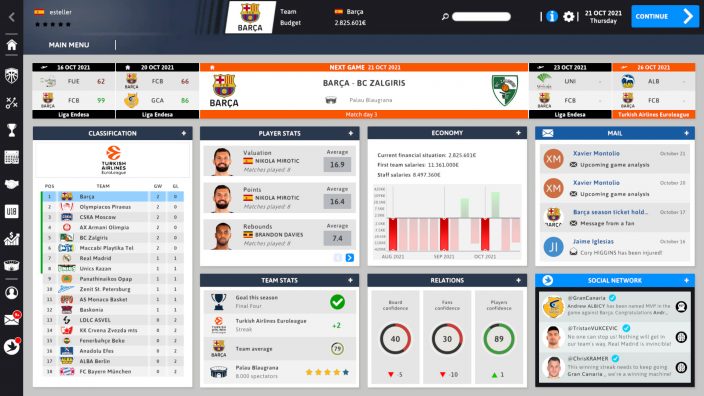International Basketball Manager 22 İndir ekran görüntüsü 2