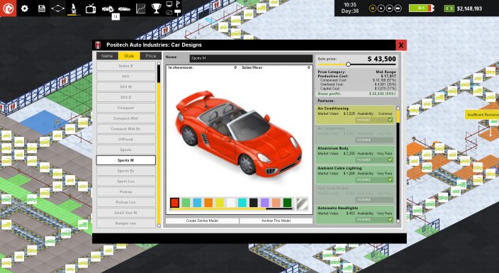 Production Line : Car factory simulation İndir ekran görüntüsü 3