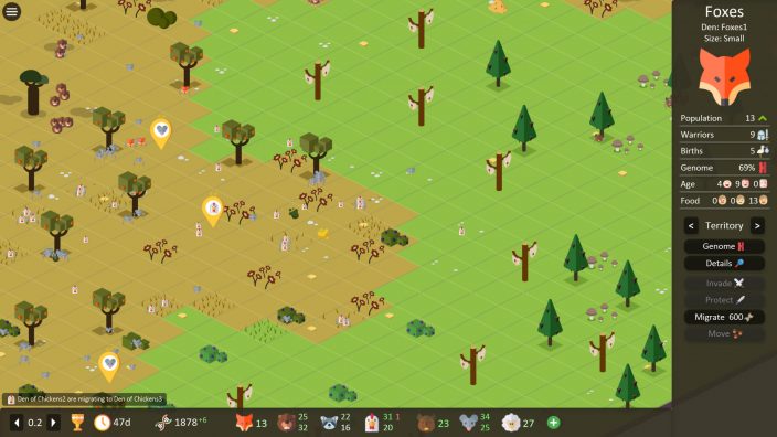 Territory: Animals Genetic Strategy İndir ekran görüntüsü 1