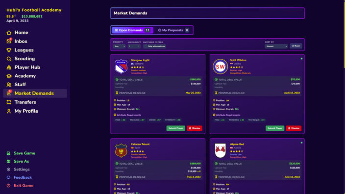 Football Academy Manager İndir ekran görüntüsü 2