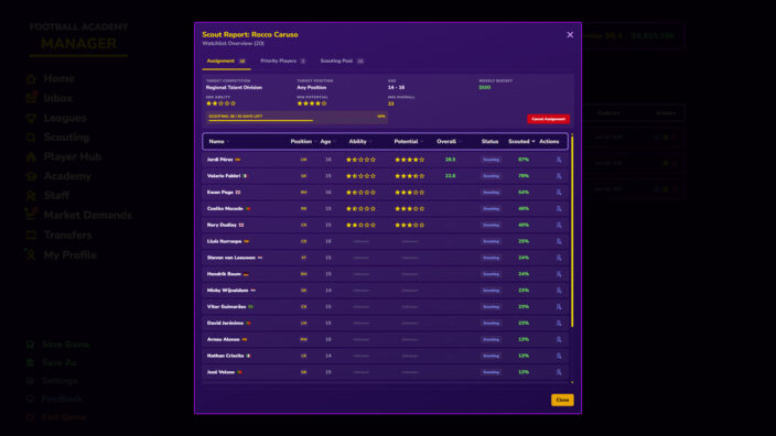 Football Academy Manager İndir ekran görüntüsü 4
