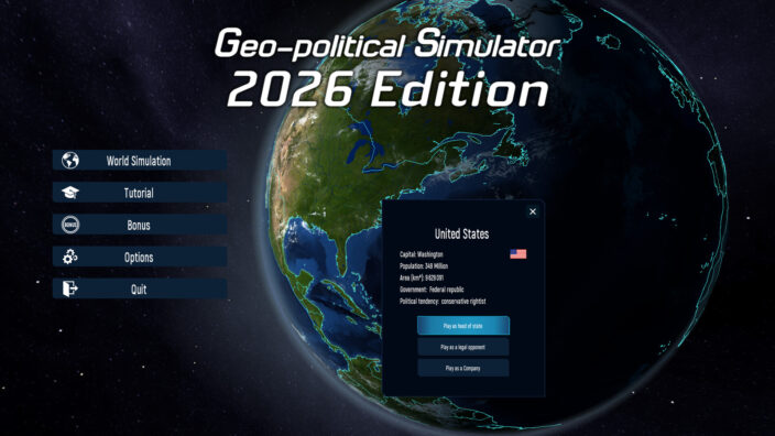 Geo-Political Simulator 2026 Edition İndir ekran görüntüsü 1